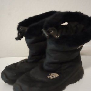 North Face Nuptse 700 Down Puffer Snow Winter Waterproof Boot Black Size 8